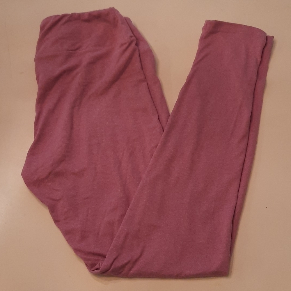 Lularoe heathered purplish pink one size leggings